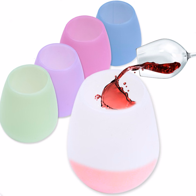 13 oz Unbreakable Silicone Wine Glasses