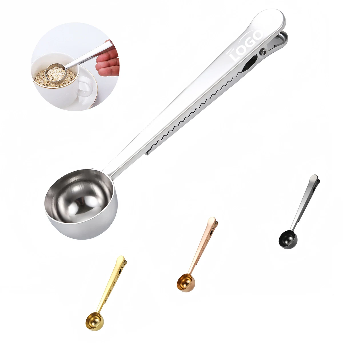 Coffee Measuring Scoop with Bag Clip 1