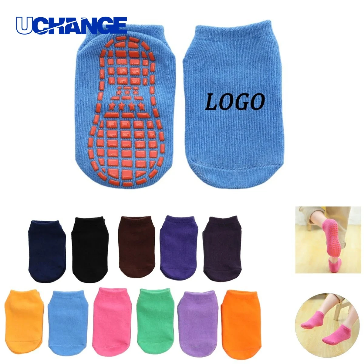 Cotton Early Education Yoga Socks for Yoga Practice and Indoor Use 1