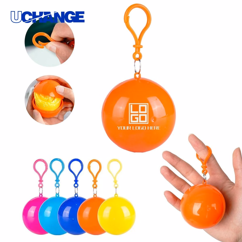 Keychain Raincoat Ball Case