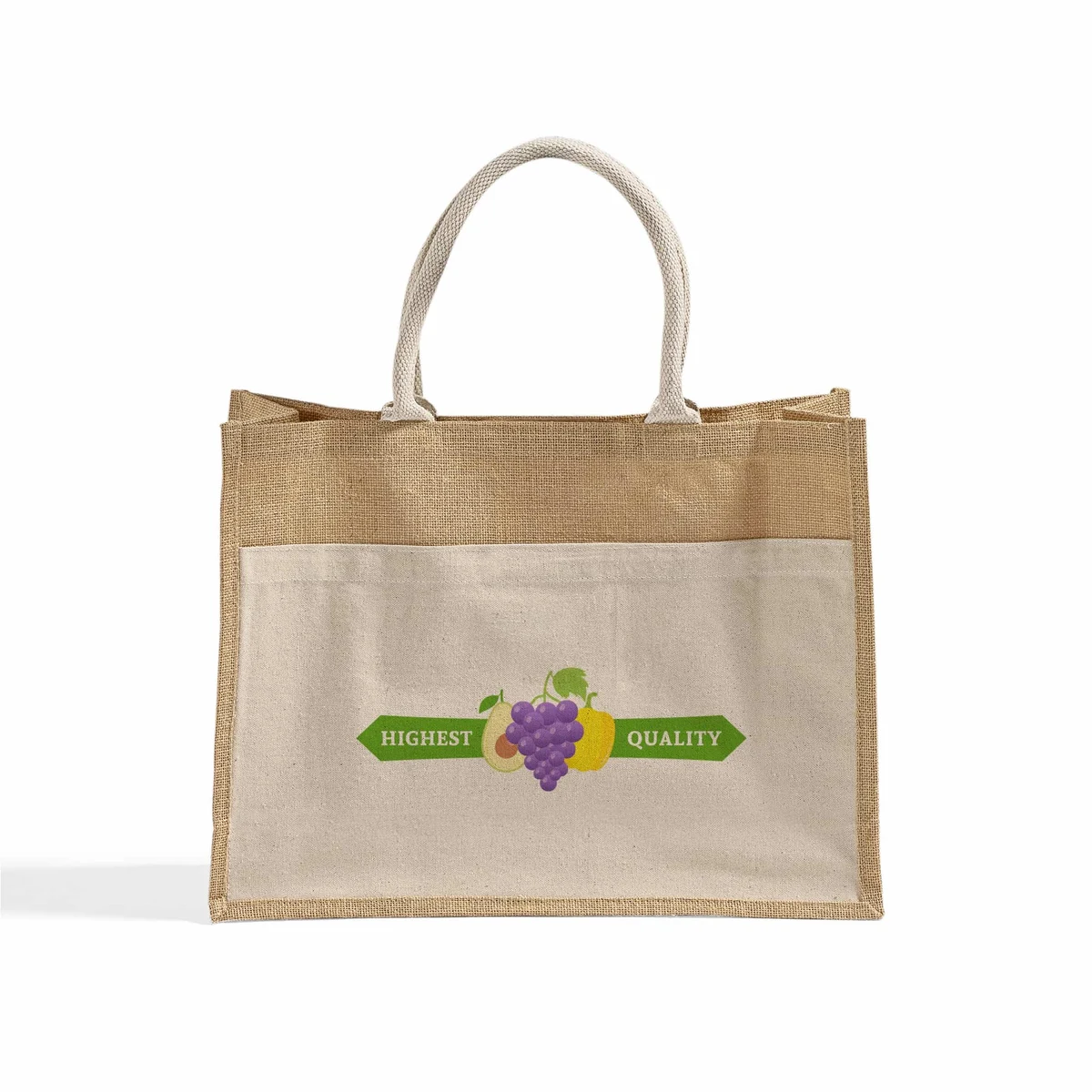 Printer's Favorite Jute Bag, custom tote bag with logo imprint 1