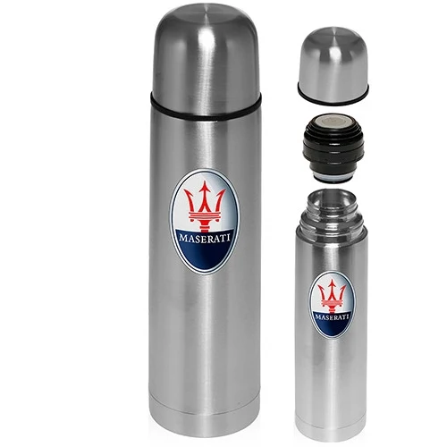 24 oz Stainless Steel Vacuum Flask, custom water bottle with logo imprint 1