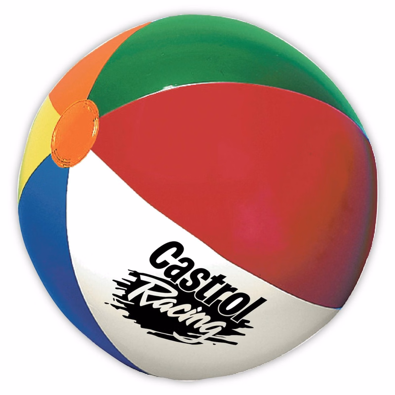 Full size 9" Diameter Beachballs with multi-color panels