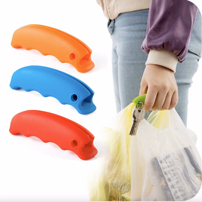 Silicone Bag Carrying Handle with Key Chain