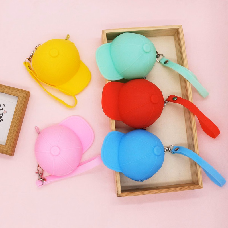 Silicone Cap Zipper Coin Purse