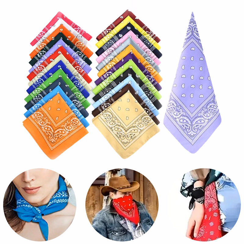 Custom Printed Cotton Handkerchiefs