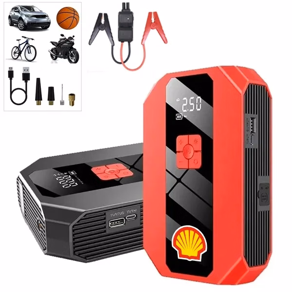 Portable Emergency battery booster Jump Starter w/ Air Pump
