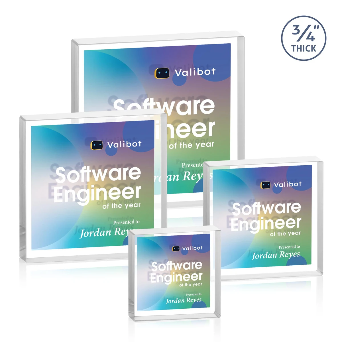 Upton Square VividPrint™ Double Sided Award - Clear 1