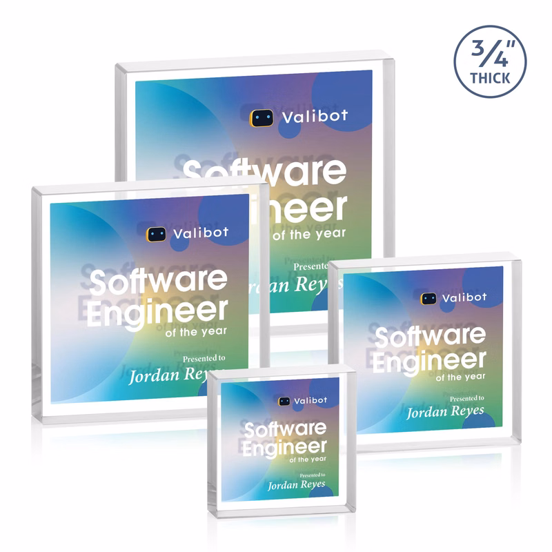 Upton Square VividPrint™ Double Sided Award - Clear