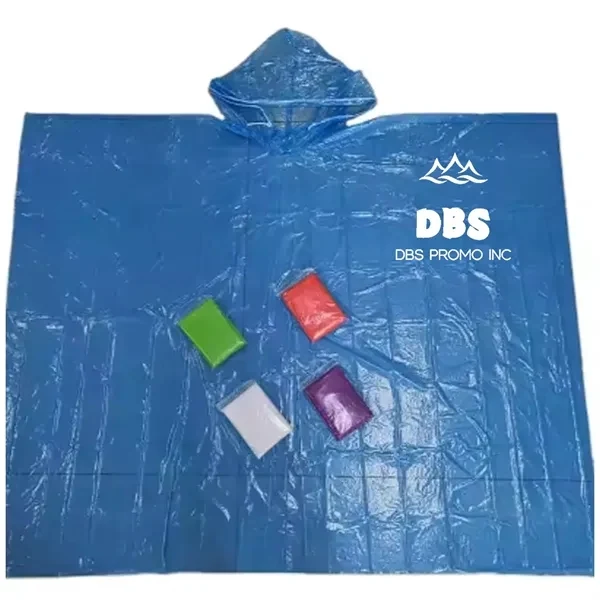 Stylish Full Imprint Rain Poncho - Stay Dry in Style 1