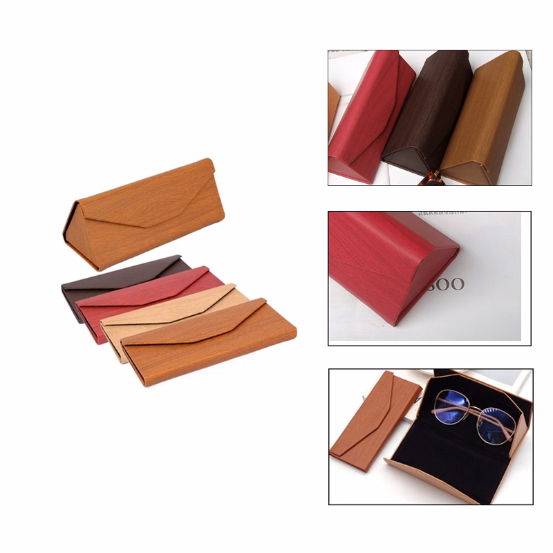 Foldable Triangular Eyeglass Sunglass Case