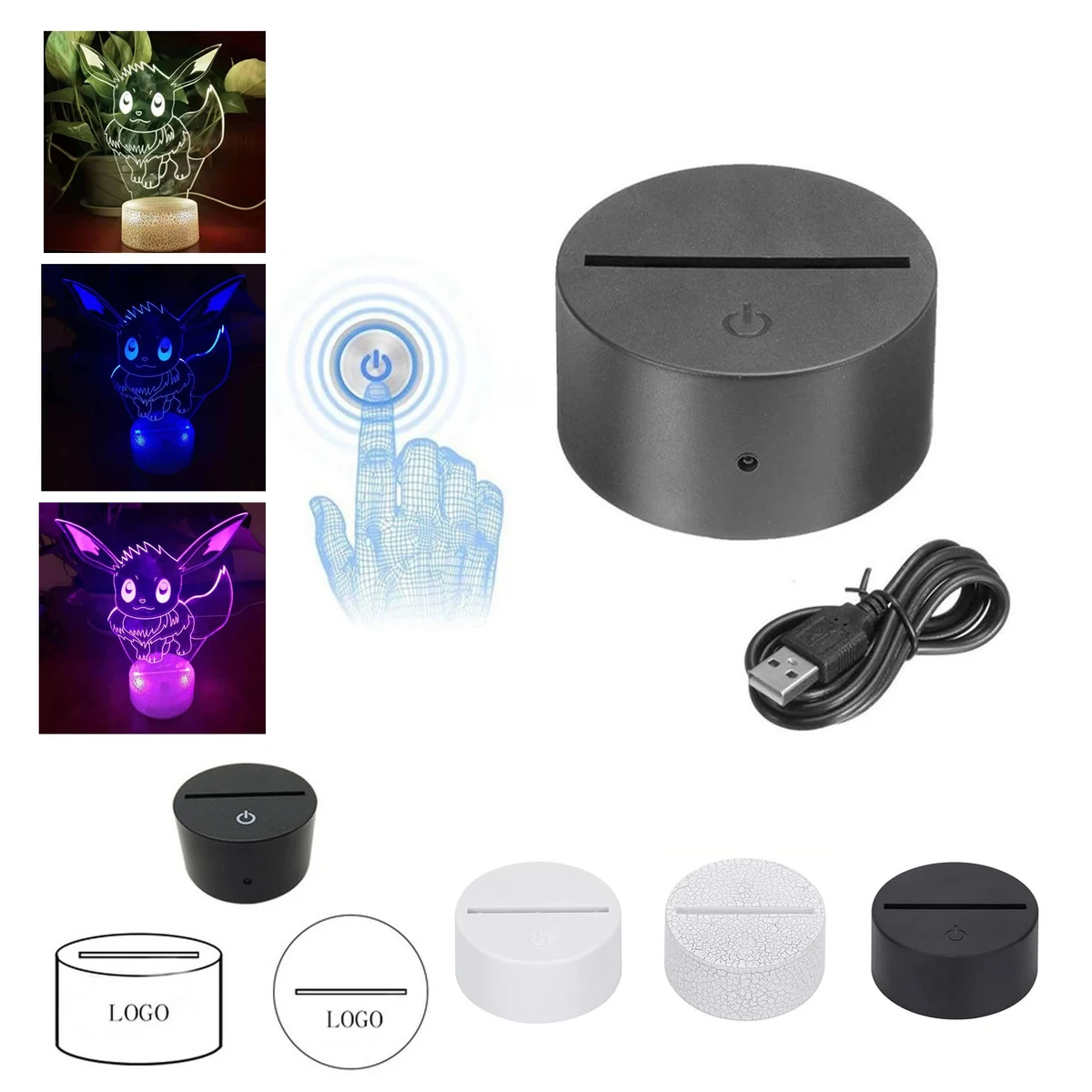 3D Acrylic Led Lamp Night Light 1