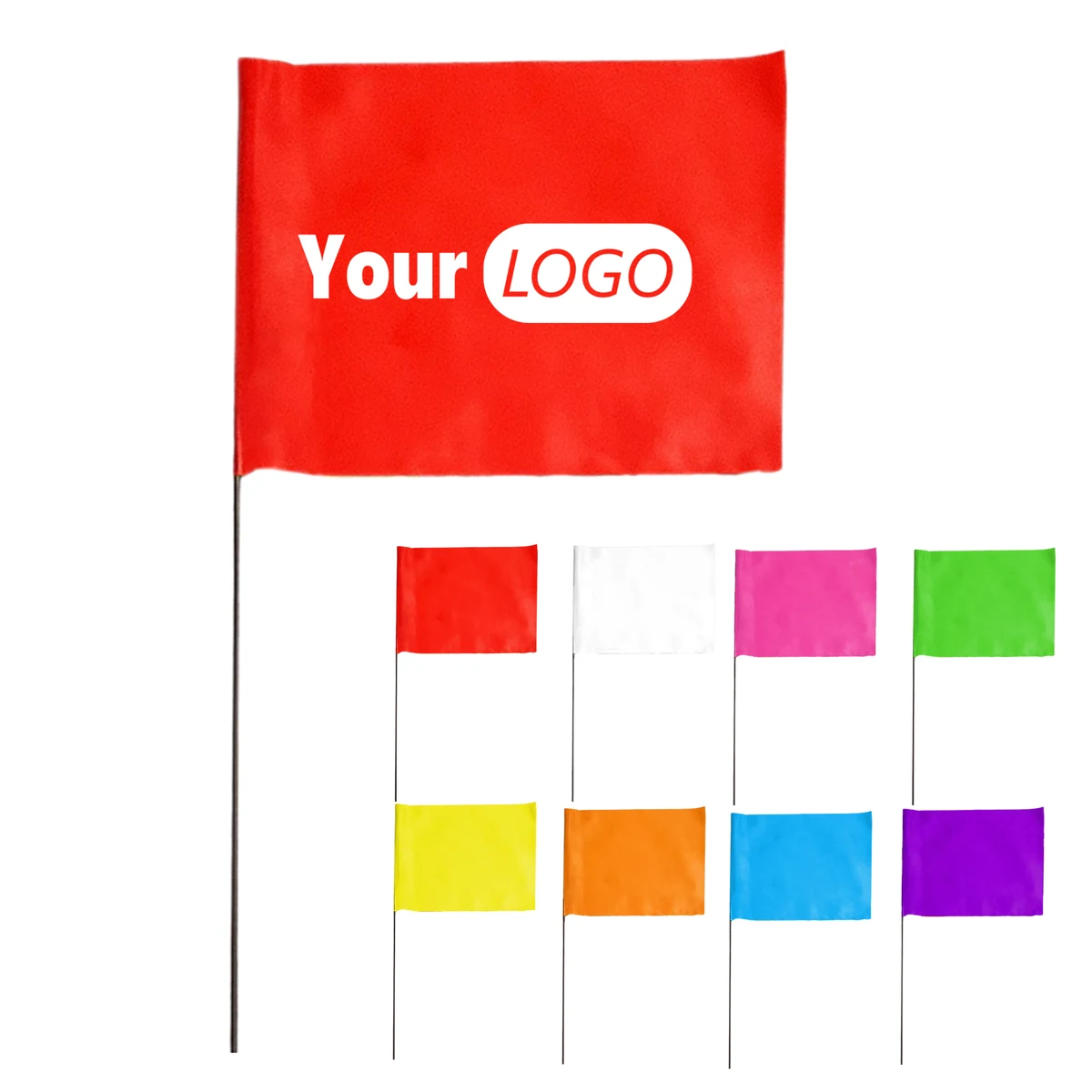 Small Flag with Wire Stick for Marking and Events 1