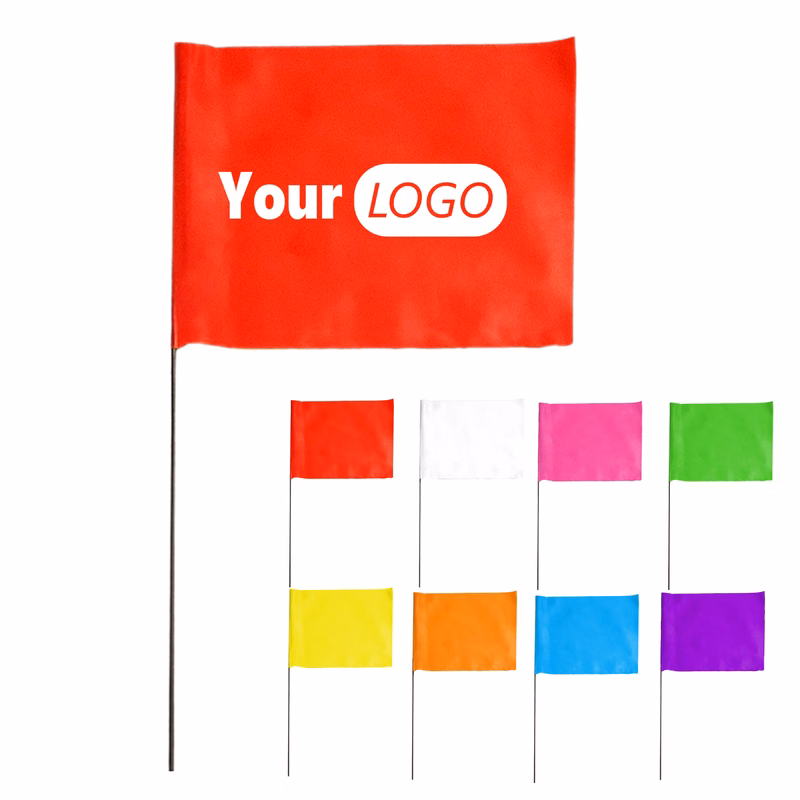 Small Flag with Wire Stick for Marking and Events
