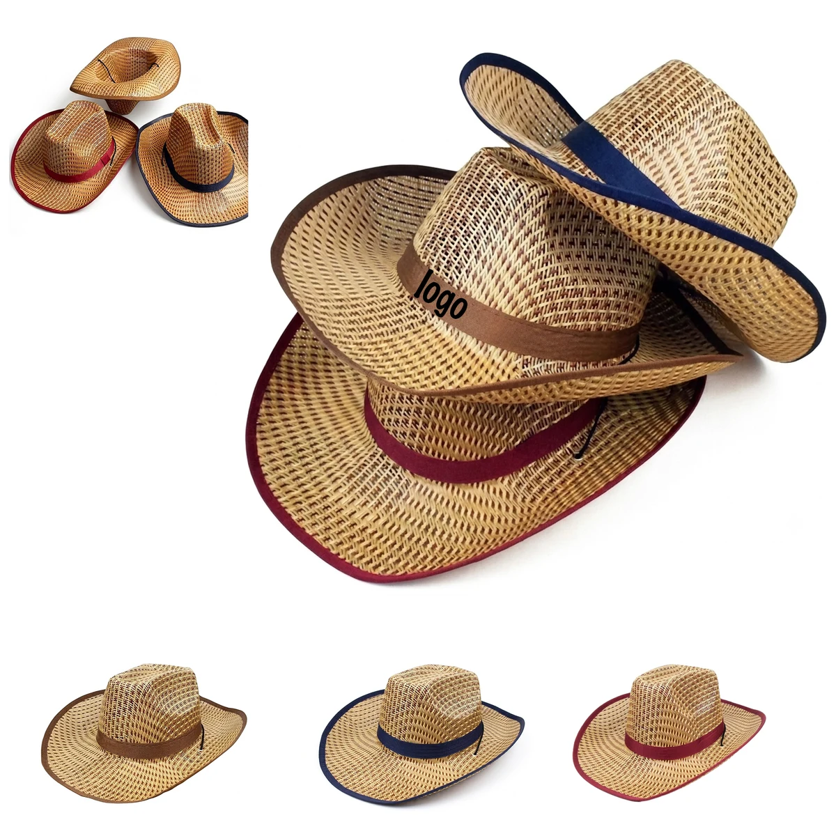 Summer Woven Openwork Fashionable Ethnic Style Straw Hat 1