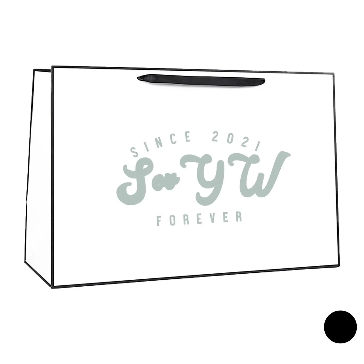 White Cardboard -Special Customized Paper Shopping Bag 1