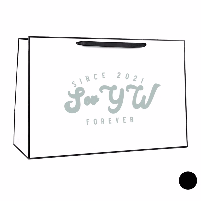 White Cardboard -Special Customized Paper Shopping Bag