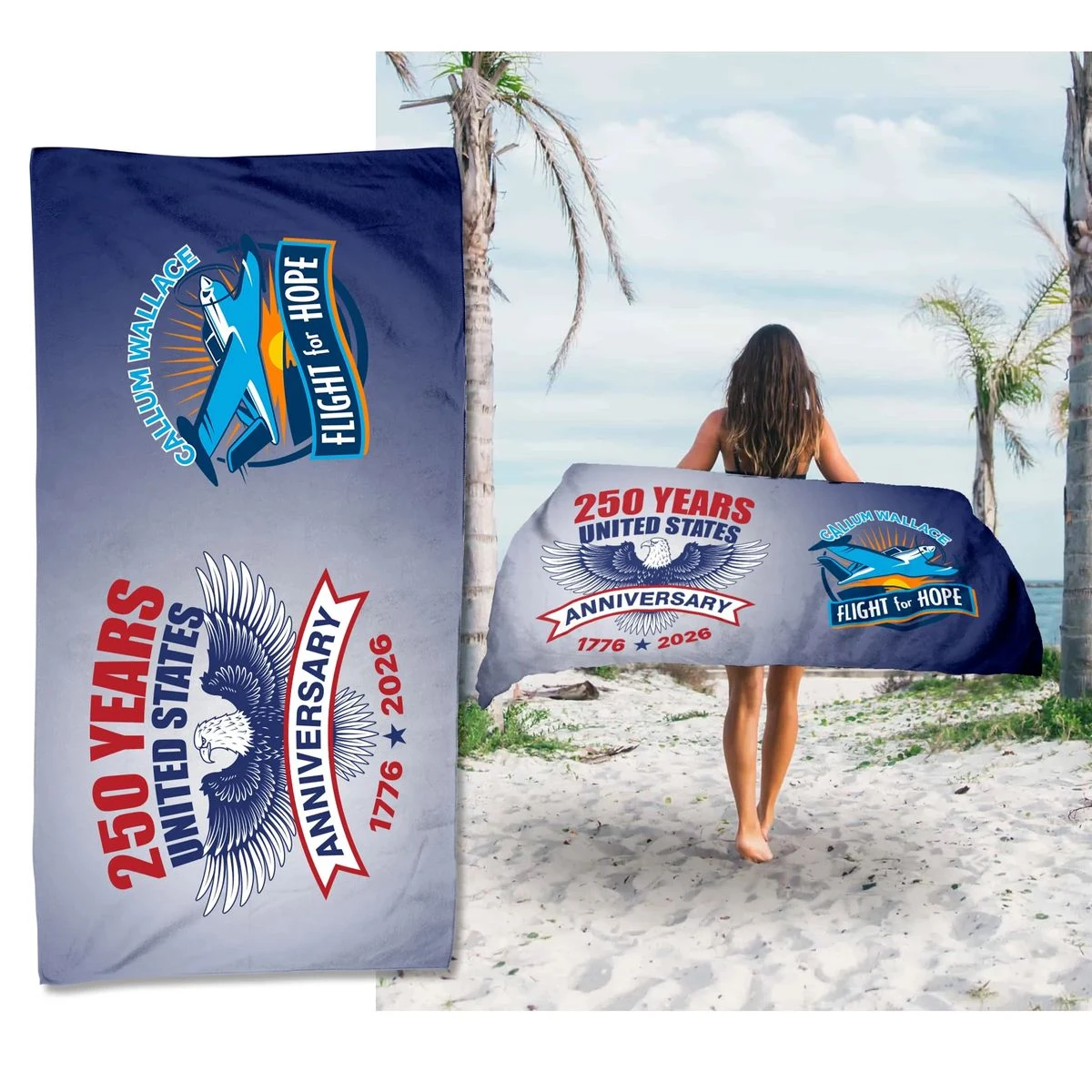 Patriotic Beach Towel 1