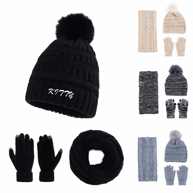 Touchscreen Gloves And Scarf Set