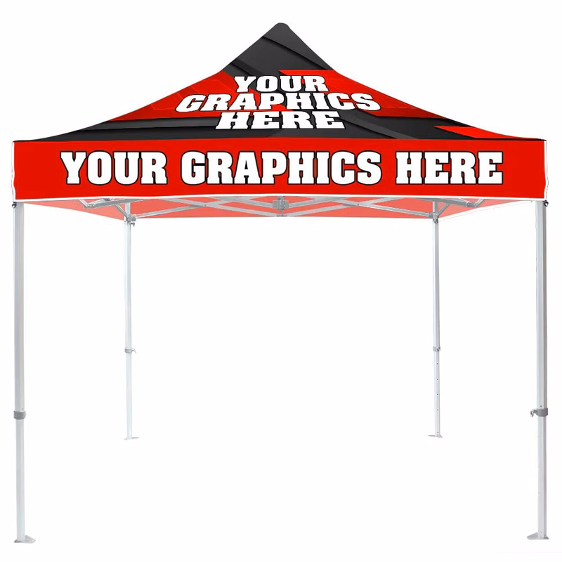 Outdoor Easy Pop Up 10ft x 10ft Canopy Tent with Sublimation