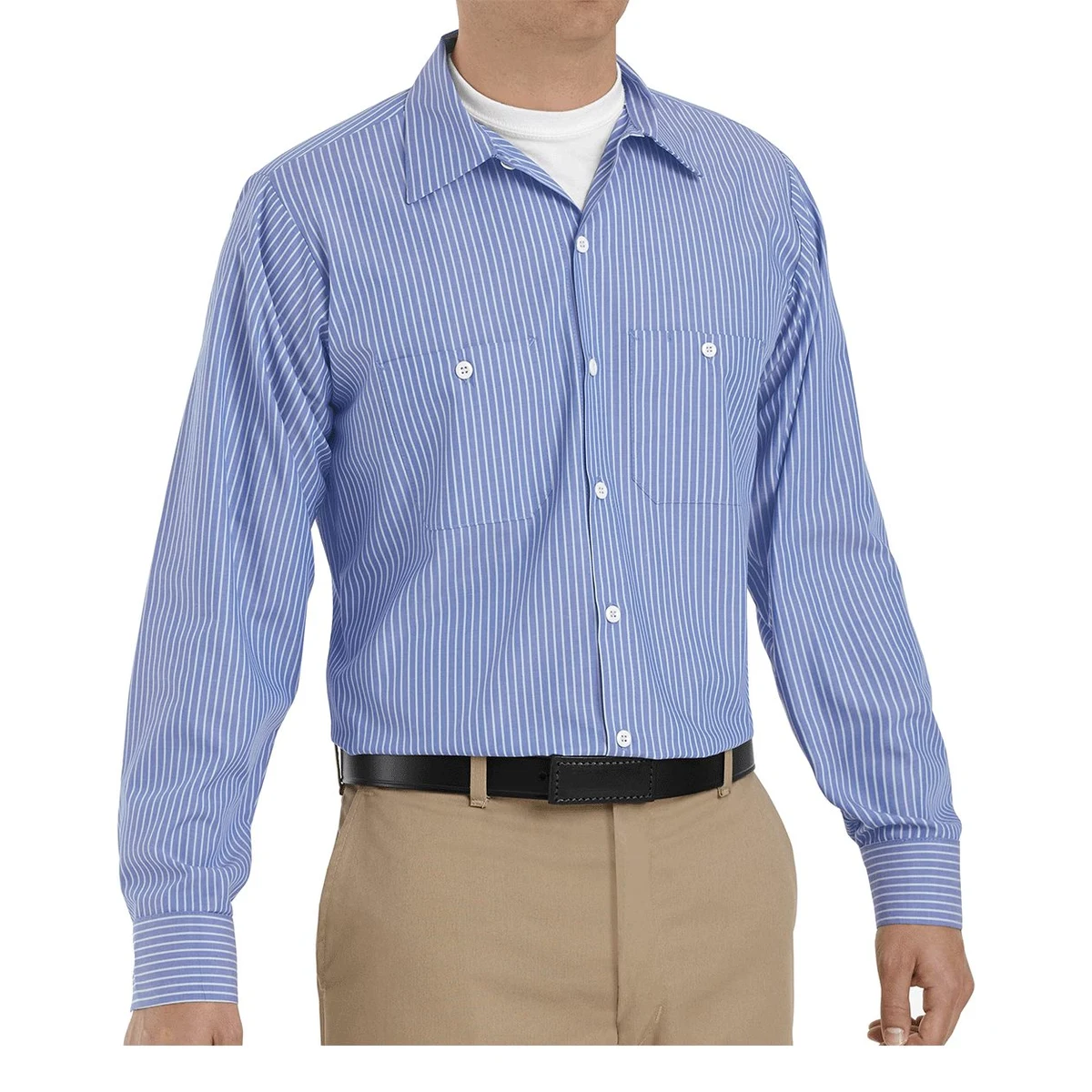 Men's Premium Long Sleeve Work Shirt - SP10 1