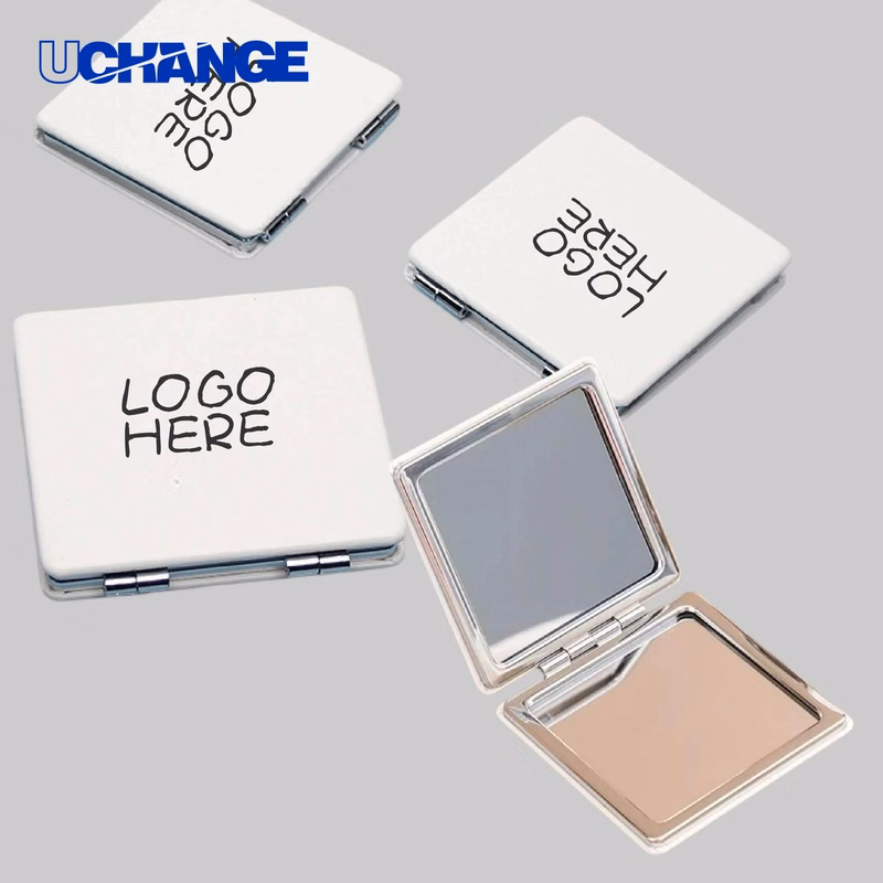 PU Leather Folding Square Cosmetic Mirror