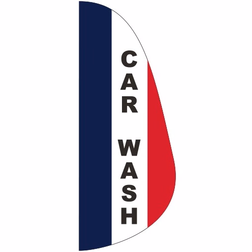 "CAR WASH" 3' x 8' Message Feather Flag