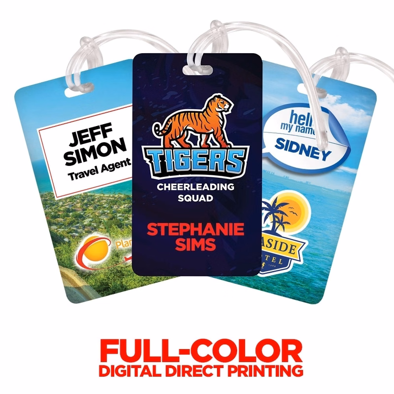 2.5" x 4.25" Deluxe Full Color Luggage Tag