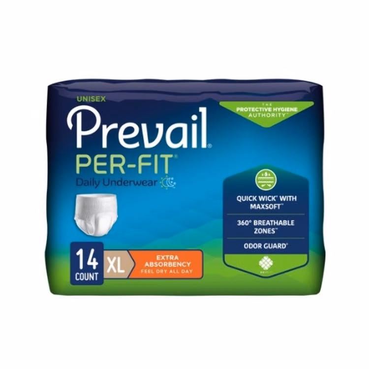 PER-FIT Adult Underwear - X-Large (58"-68") White