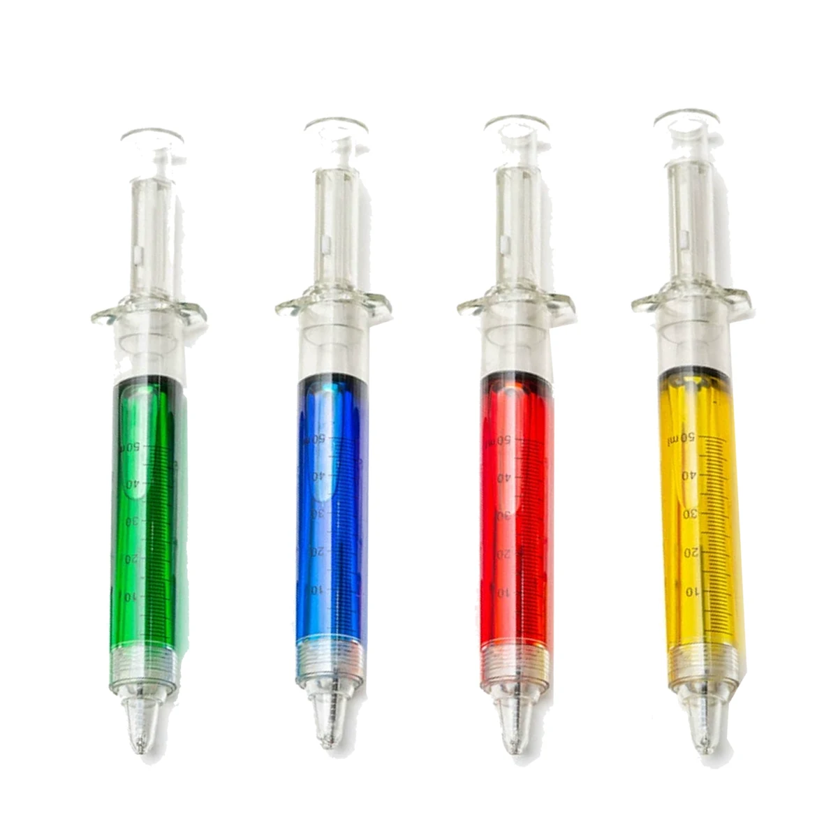 5.3"L X 0.5"W Syringe Shape Ball Point Pen 1