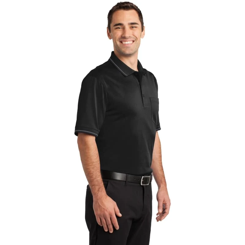 CornerStone Select Snag-Proof Tipped Pocket Polo. 1