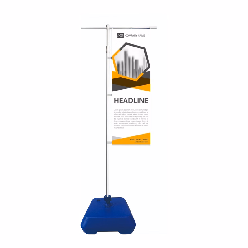 Feather Flag Sail Sign with Water Base