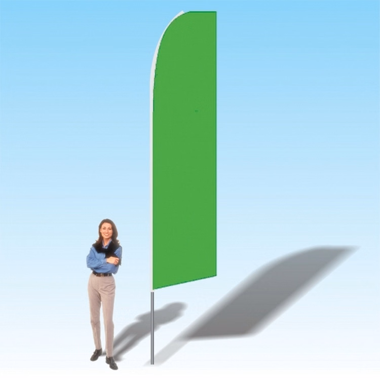 15FT Green Advertising Banner Flag