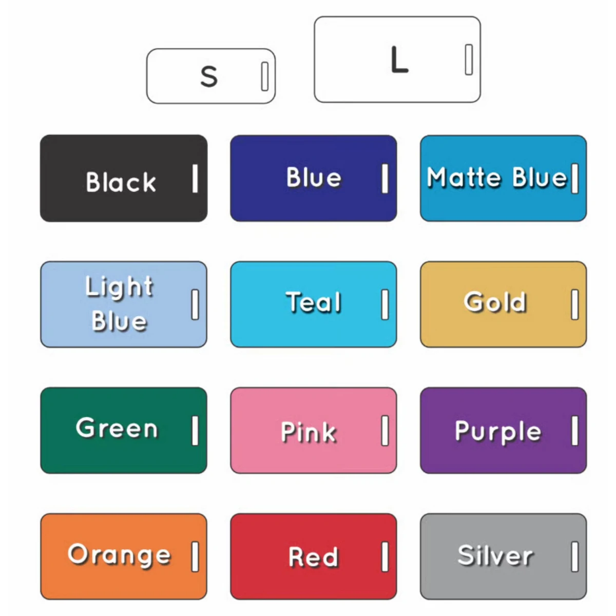 Luggage Aluminum Tag - 100% MADE IN THE USA 1