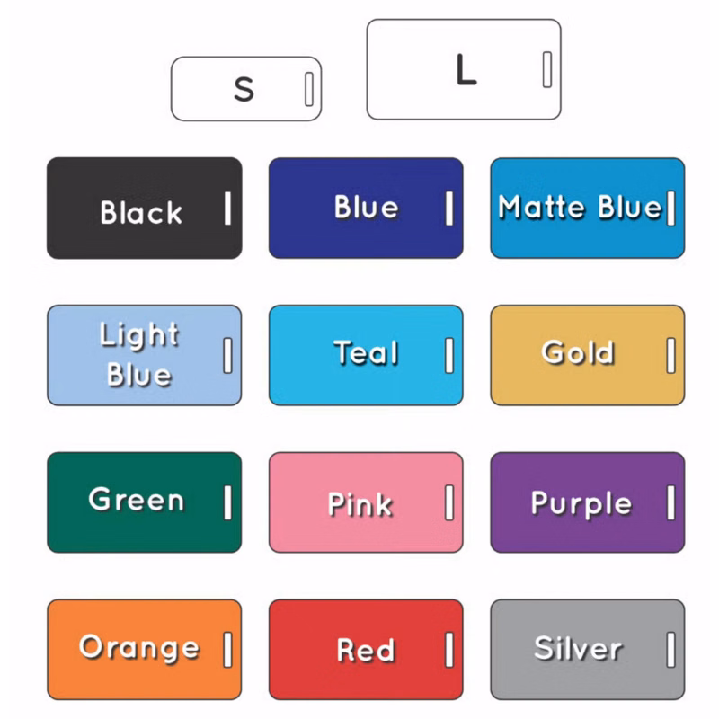 Luggage Aluminum Tag - 100% MADE IN THE USA