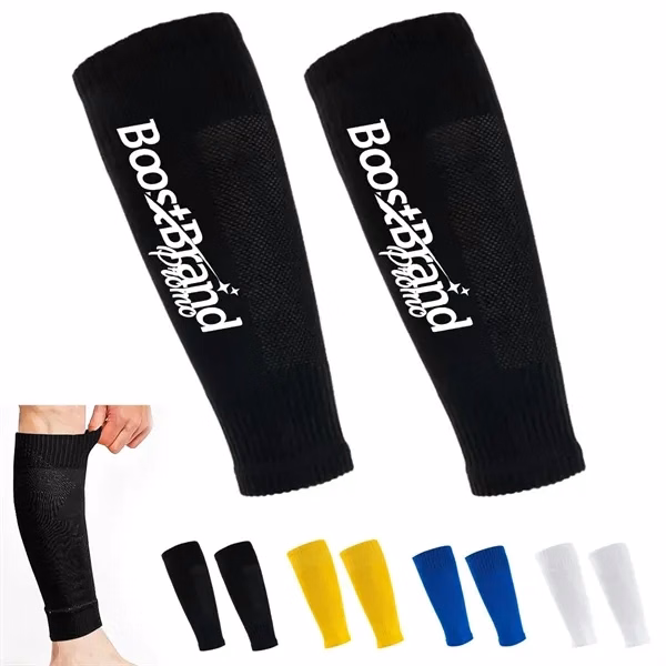Custom Breathable Anti-Friction Football Shin Guard Sleeves — Sports Protection Gear