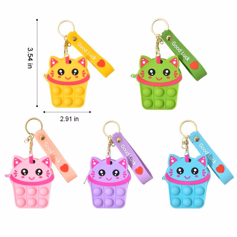 Pop Mini Cute Bubble Keychain Bag