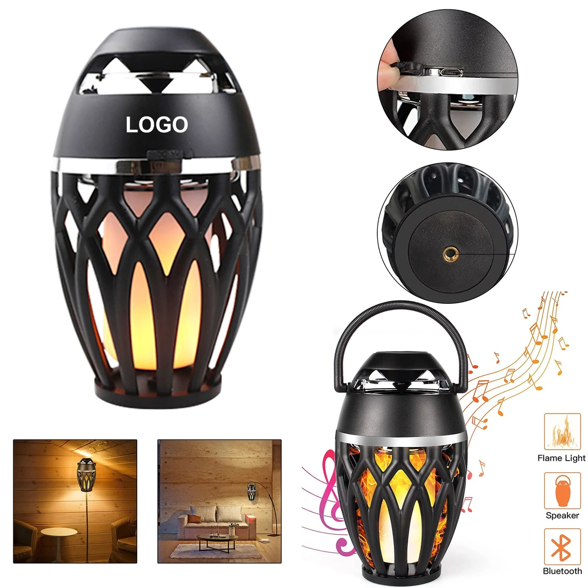 Flame Lamp Bluetooth Speaker 1