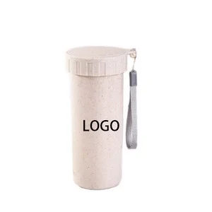 160Z Portable Wheat Straw Water Bottle 1