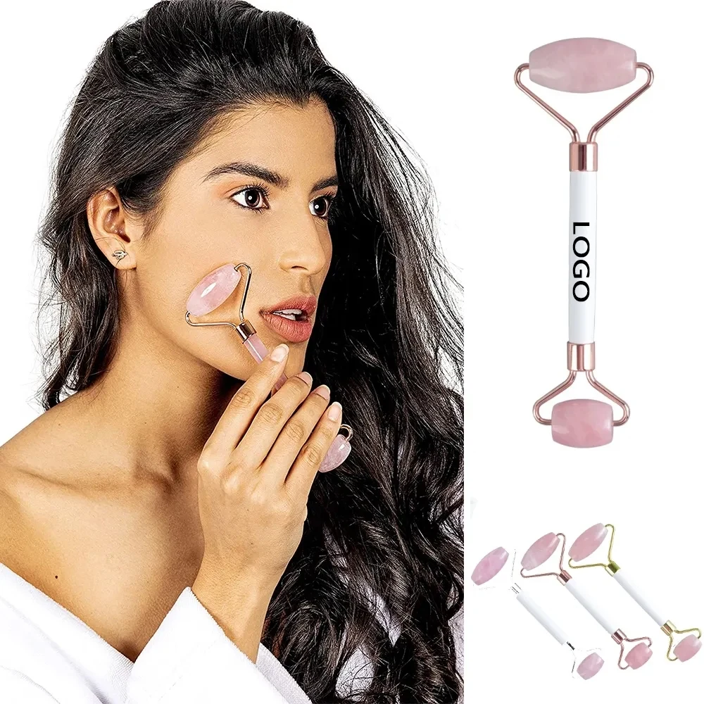 Rose Quartz Facial Roller 1