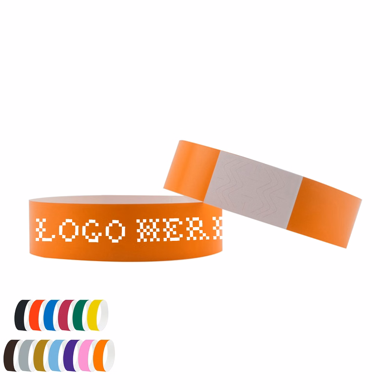 100-Pack Customizable Tyvek Wristbands