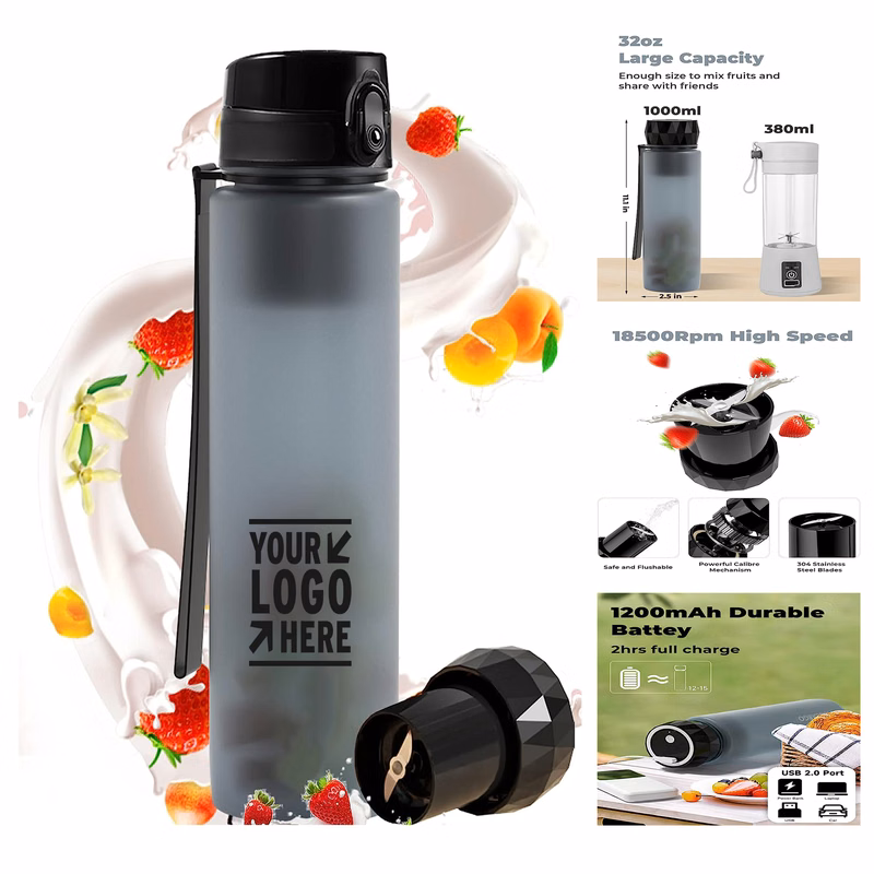 32 oz Large Capacity Portable Blender for Shakes and Smoothies