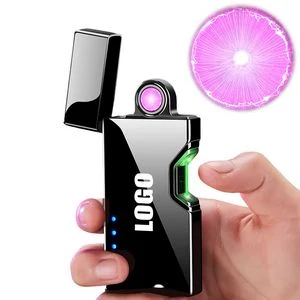 Rotated Arc Lightning Lighter With Laser Sensor Switch And USB Charging 1