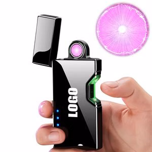 Rotated Arc Lightning Lighter With Laser Sensor Switch And USB Charging