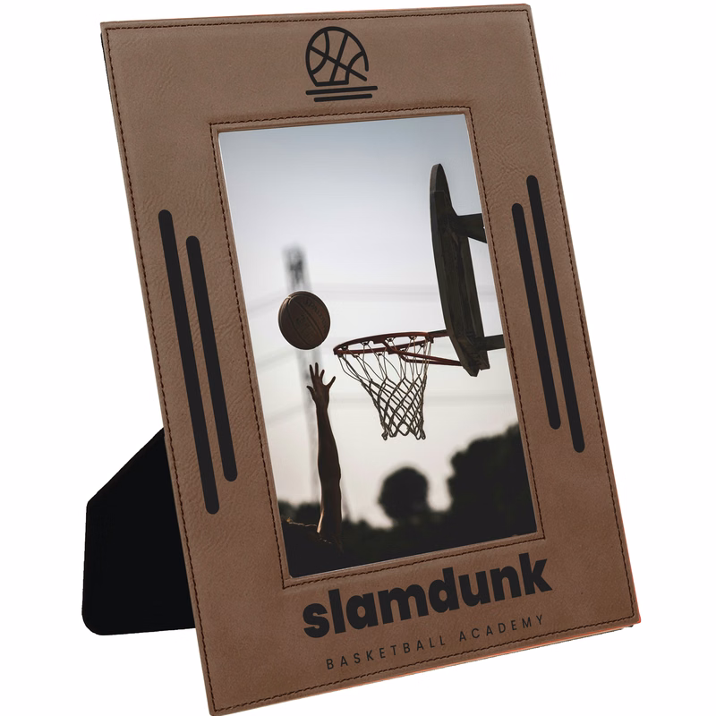 5" x 7" Dark Brown Leatherette Photo Frame
