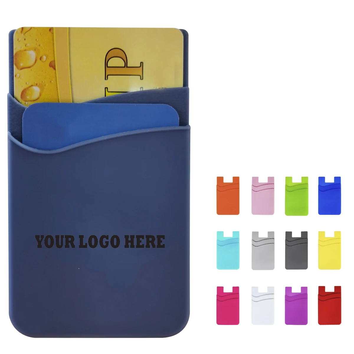 Double-Pocket Silicone Phone Case Wallet 1