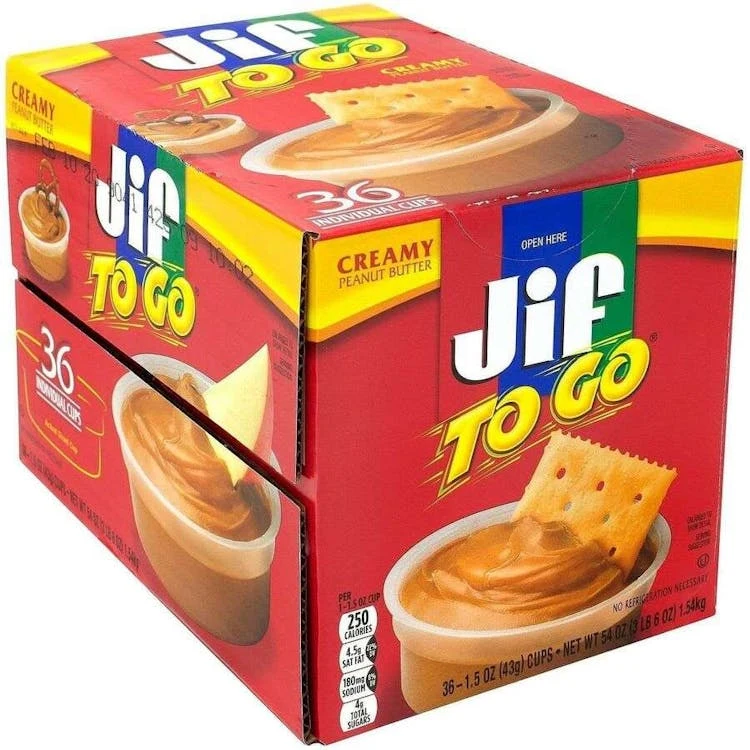 Jif To Go Peanut Butter Dipping Cups - 1.5 oz 1