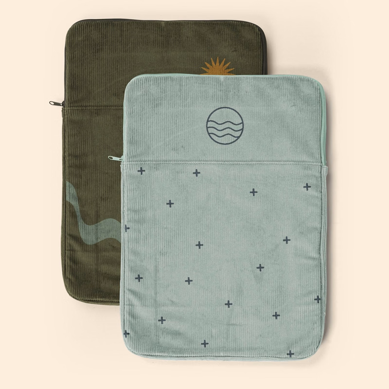 PORTRAIT LAPTOP SLEEVES - CORDUROY - LARGE - 15"