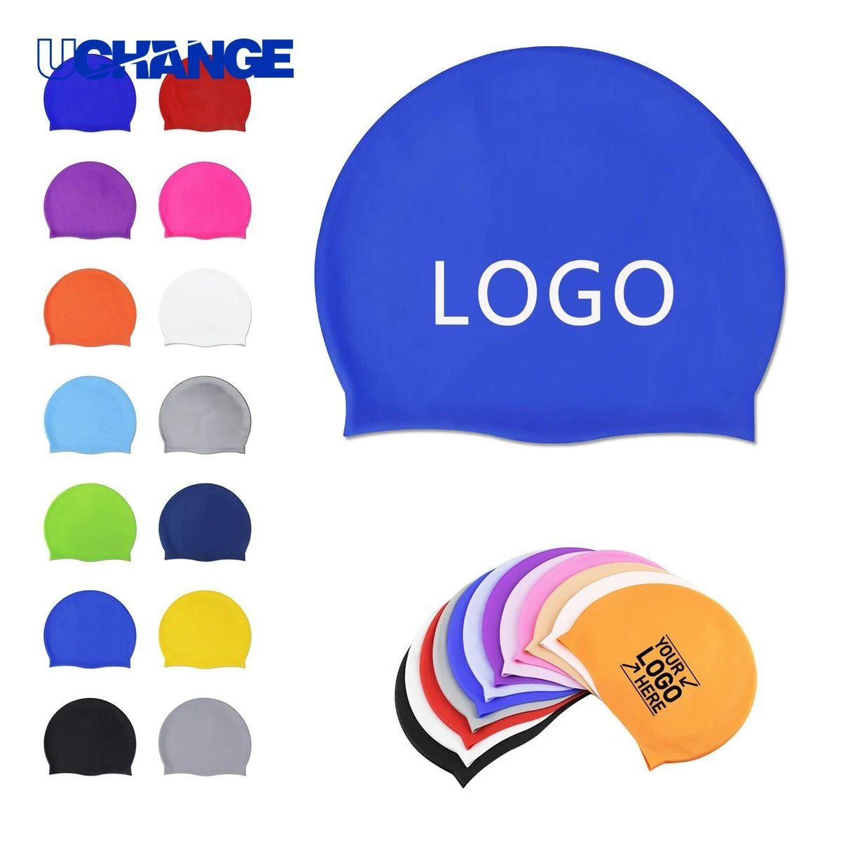 Silicone Swim Cap with Waterproof Seal 1