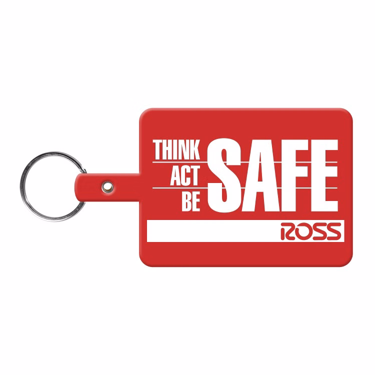 Large Rectangle Flexible Key Tag